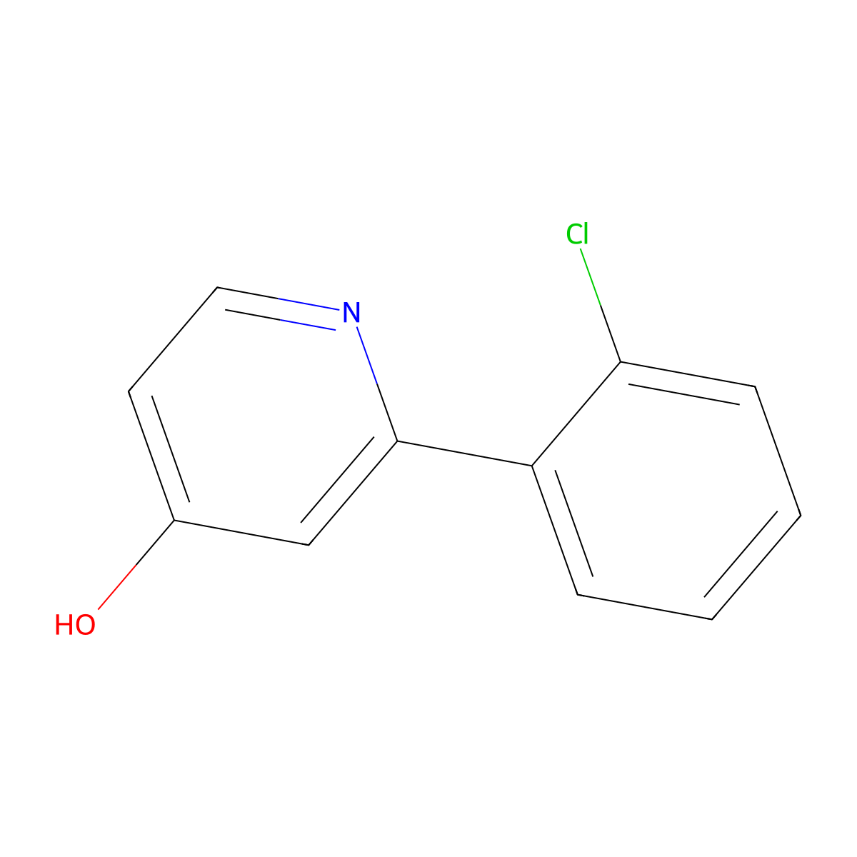 2-(2-Chlorophenyl)pyridin-4(1H)-one molecular structure, CAS 1261911-88-9