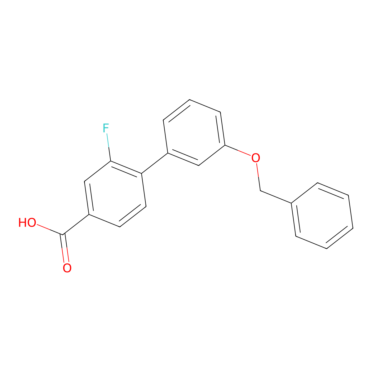 4-(3-Benzyloxyphenyl)-3-fluorobenzoic acid molecular structure, CAS 1261912-21-3