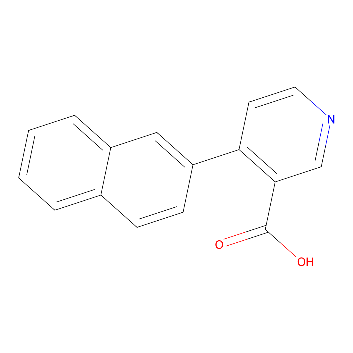 4-(Naphthalen-2-YL)nicotinic acid molecular structure, CAS 1261912-68-8
