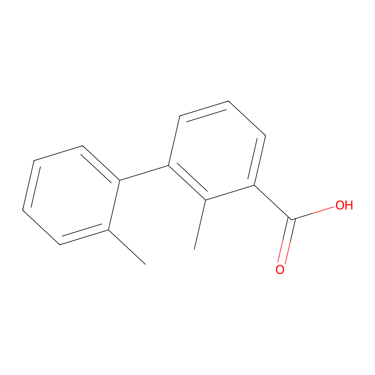 3-(2-Methylphenyl)-2-methylbenzoic acid molecular structure, CAS 1261914-18-4