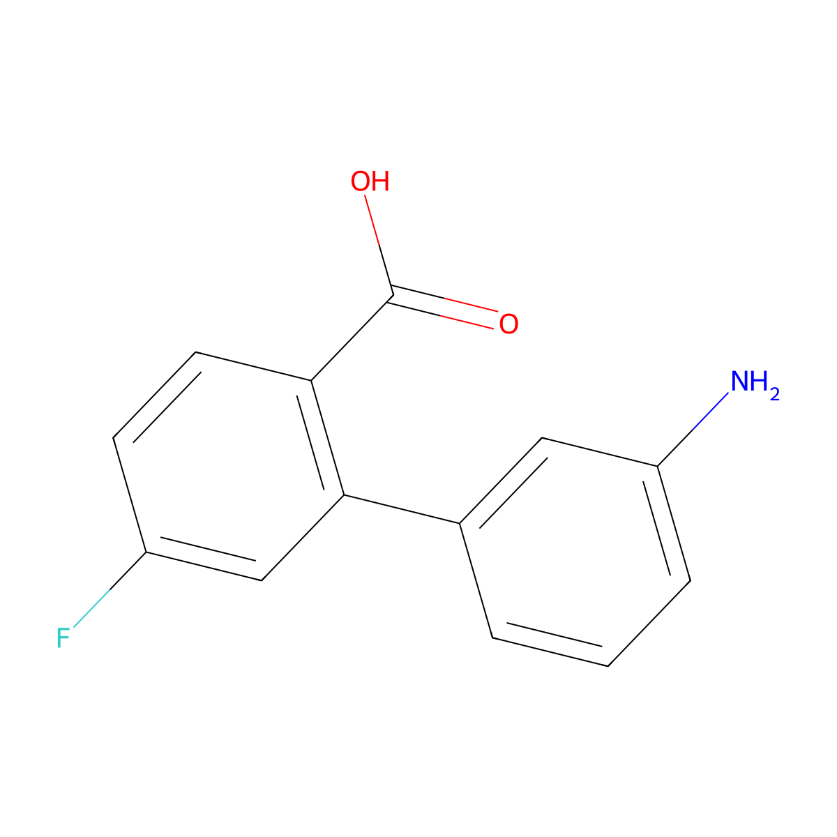 2-(3-Aminophenyl)-4-fluorobenzoic acid molecular structure, CAS 1261914-66-2