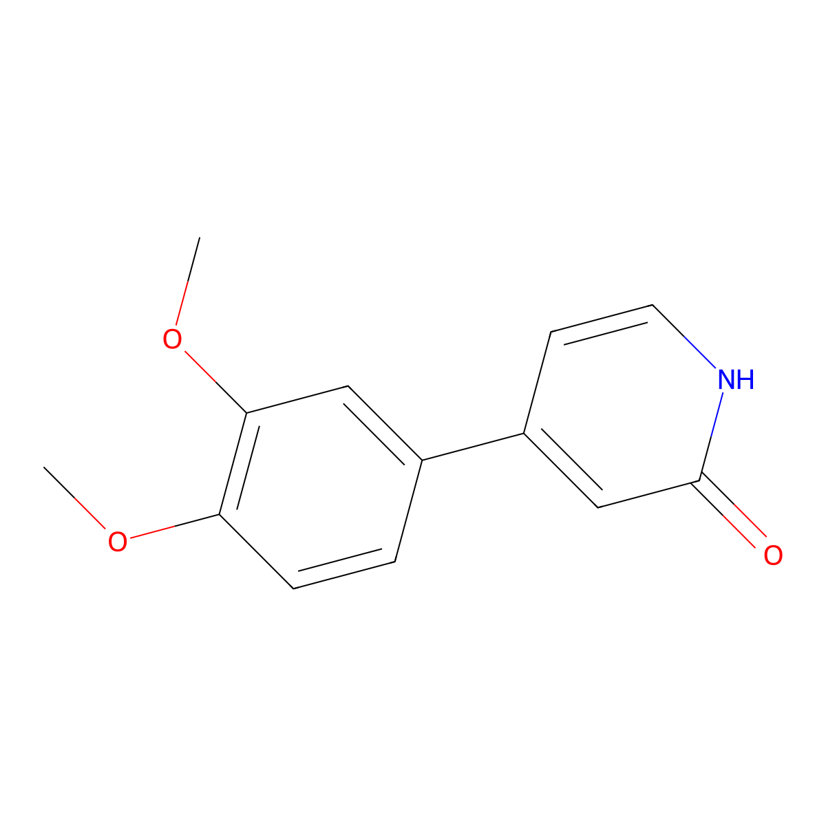 4-(3,4-Dimethoxyphenyl)-2-hydroxypyridine molecular structure, CAS 1261915-48-3