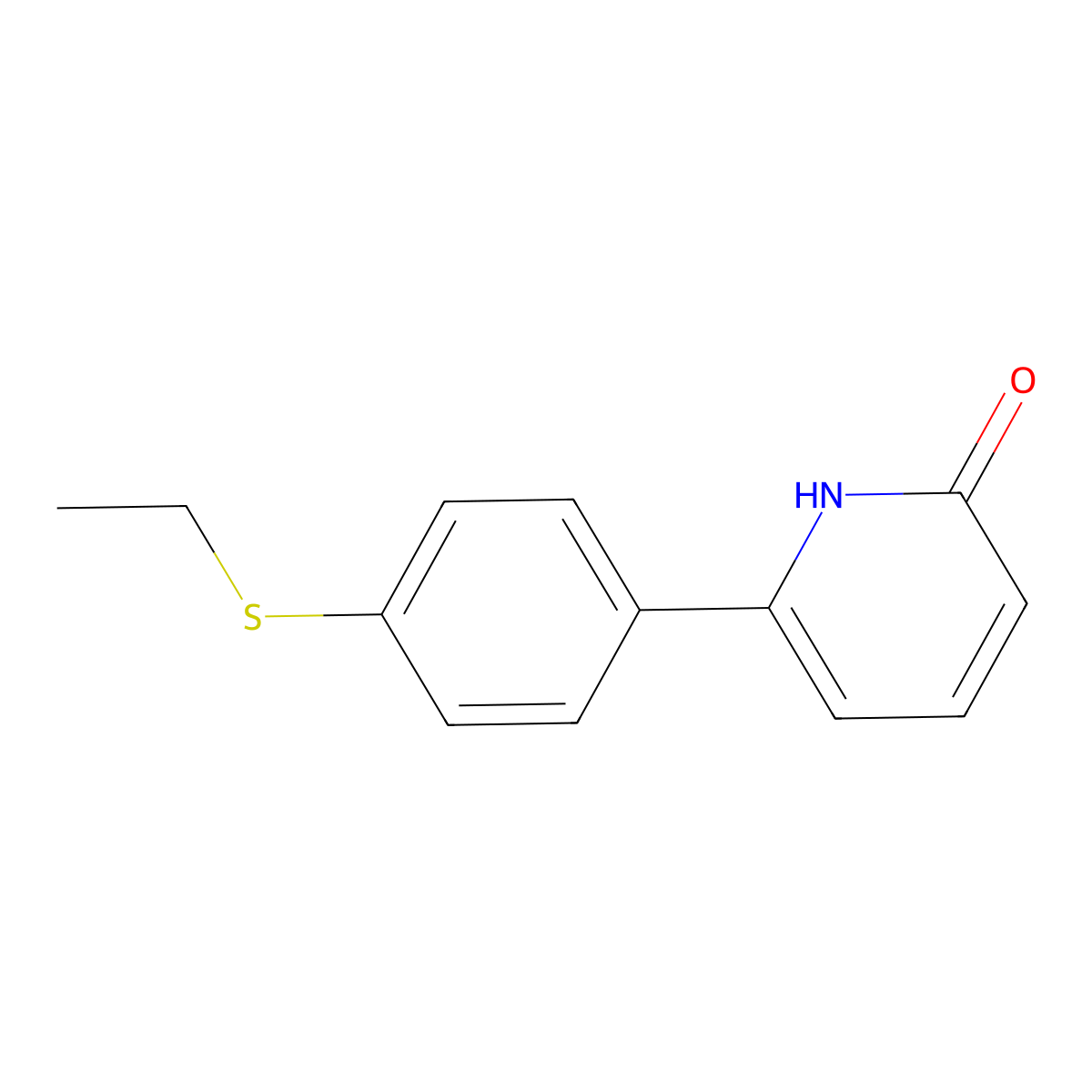 6-(4-Ethylthiophenyl)-2-hydroxypyridine molecular structure, CAS 1261915-59-6