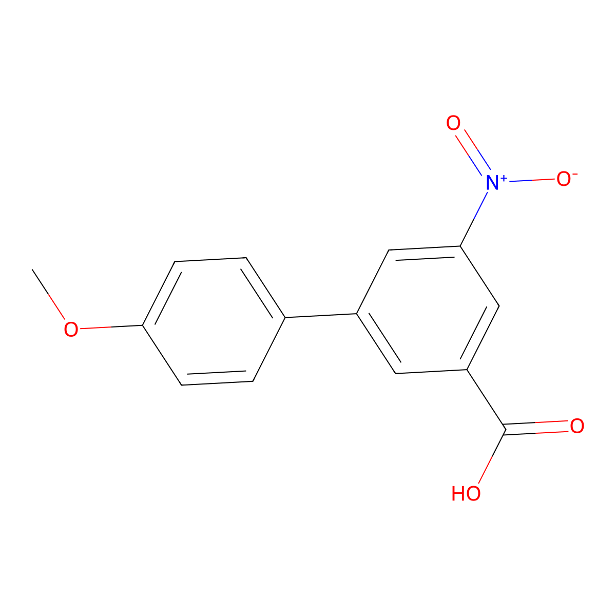 4'-Methoxy-5-nitro-[1,1'-biphenyl]-3-carboxylic acid molecular structure, CAS 1261915-75-6