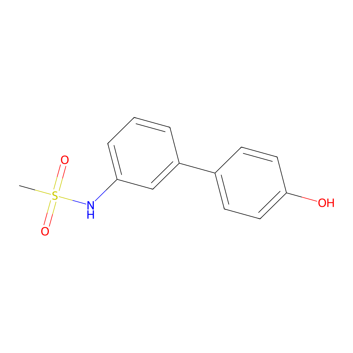 4-(3-Methylsulfonylaminophenyl)phenol molecular structure, CAS 1261916-55-5