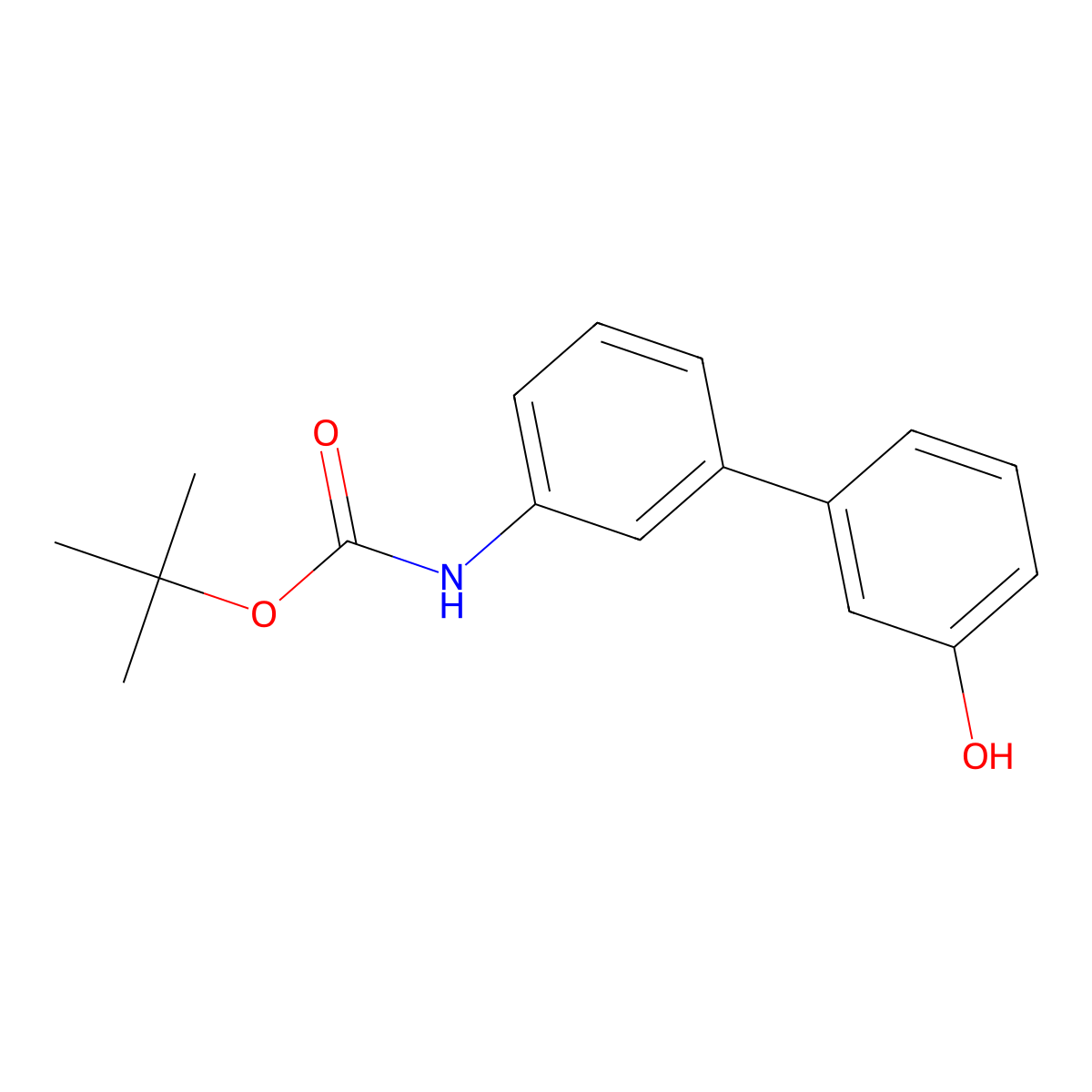 3-(3-BOC-Aminophenyl)phenol molecular structure, CAS 1261916-59-9