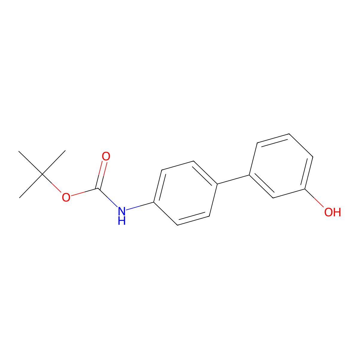 3-(4-BOC-Aminophenyl)phenol molecular structure, CAS 1261916-66-8