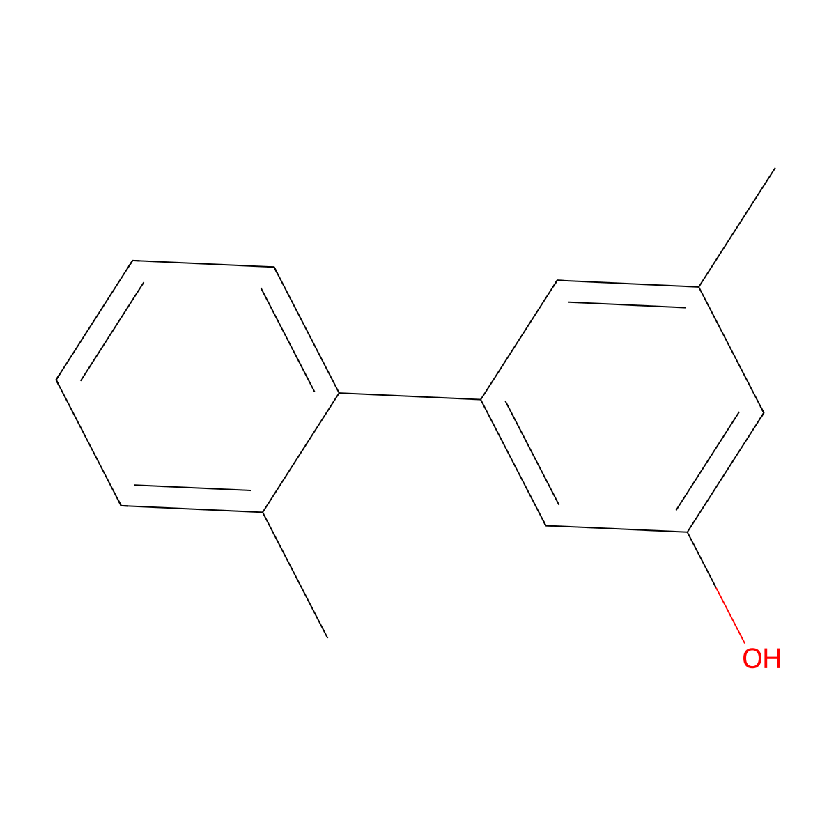 5-(2-Methylphenyl)-3-methylphenol molecular structure, CAS 1261916-73-7