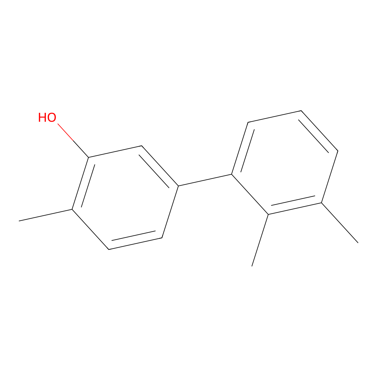 5-(2,3-Dimethylphenyl)-2-methylphenol molecular structure, CAS 1261916-82-8