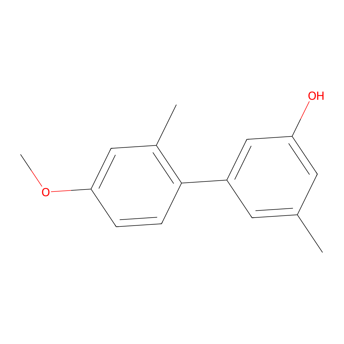 5-(4-Methoxy-2-methylphenyl)-3-methylphenol molecular structure, CAS 1261917-09-2