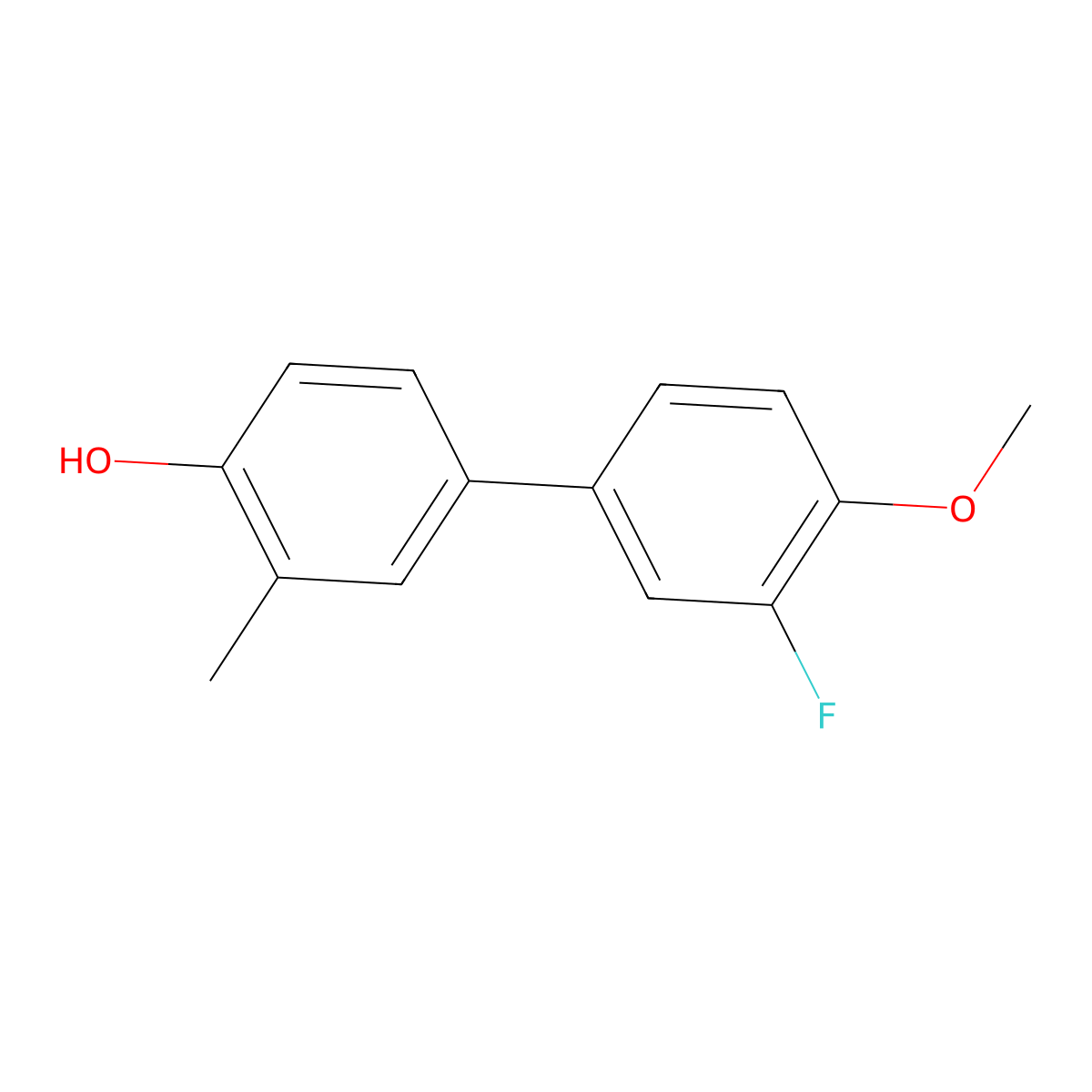 4-(3-Fluoro-4-methoxyphenyl)-2-methylphenol molecular structure, CAS 1261917-12-7
