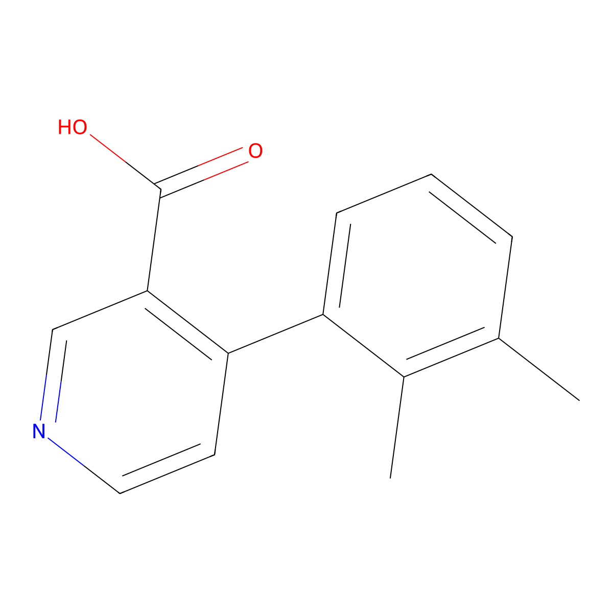 4-(2,3-Dimethylphenyl)pyridine-3-carboxylic acid molecular structure, CAS 1261917-47-8