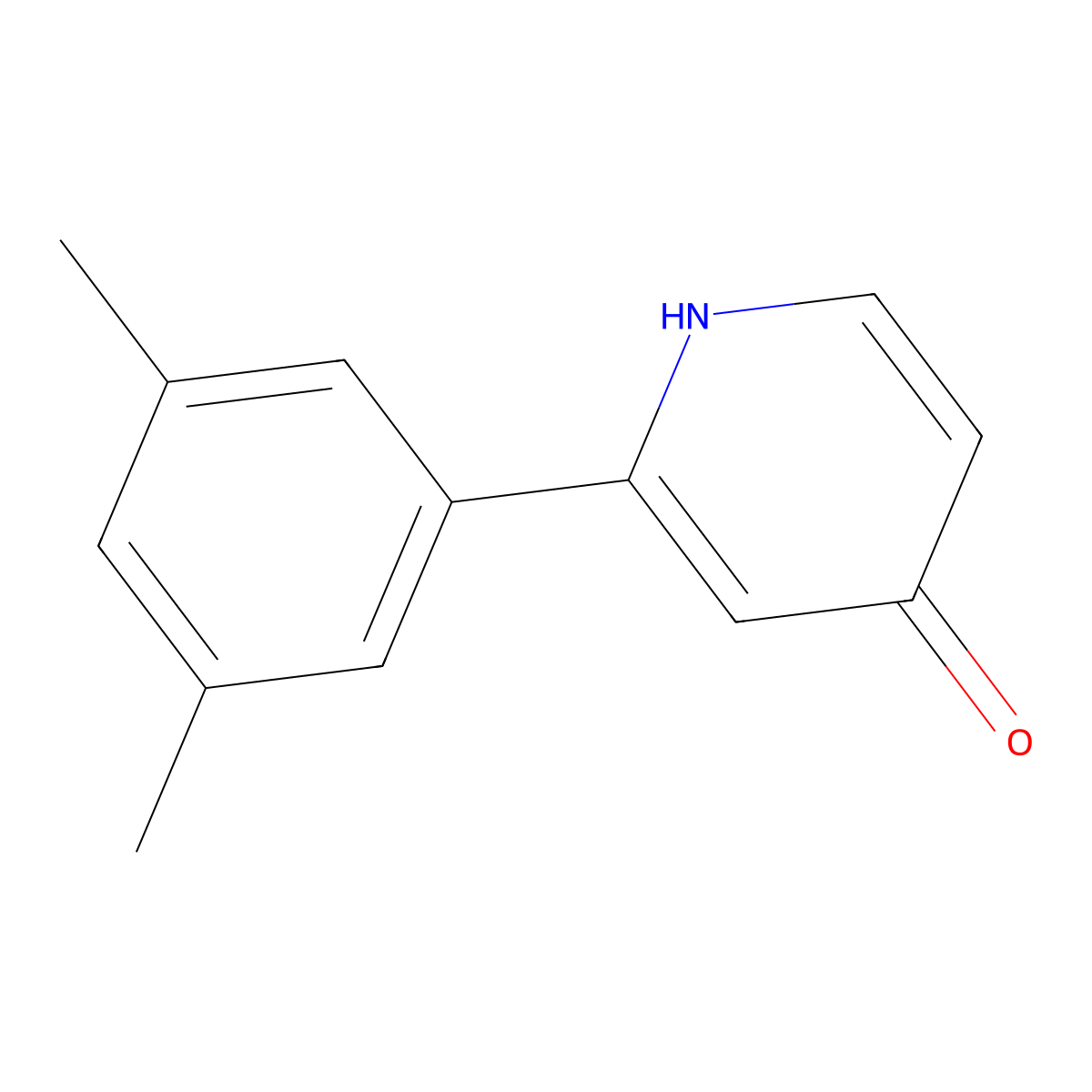 2-(3,5-Dimethylphenyl)pyridin-4(1H)-one molecular structure, CAS 1261917-51-4