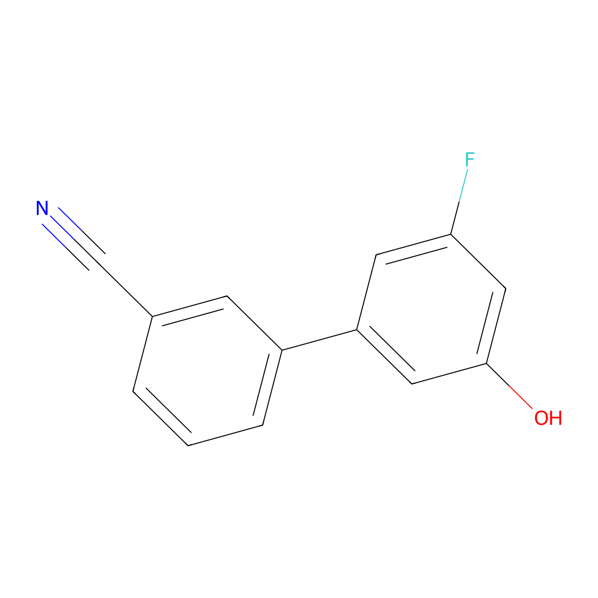 5-(3-Cyanophenyl)-3-fluorophenol molecular structure, CAS 1261917-97-8