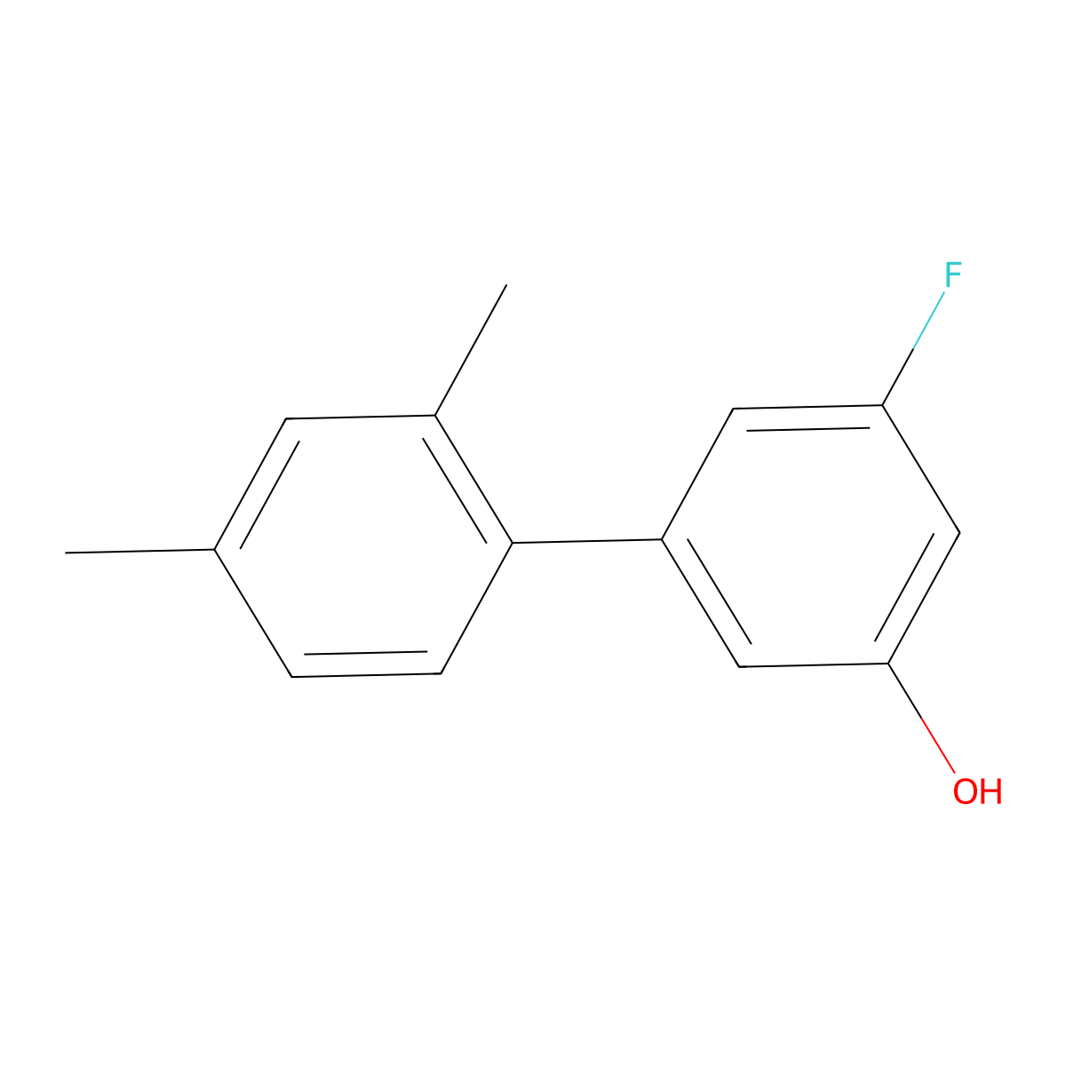 5-(2,4-Dimethylphenyl)-3-fluorophenol molecular structure, CAS 1261918-01-7