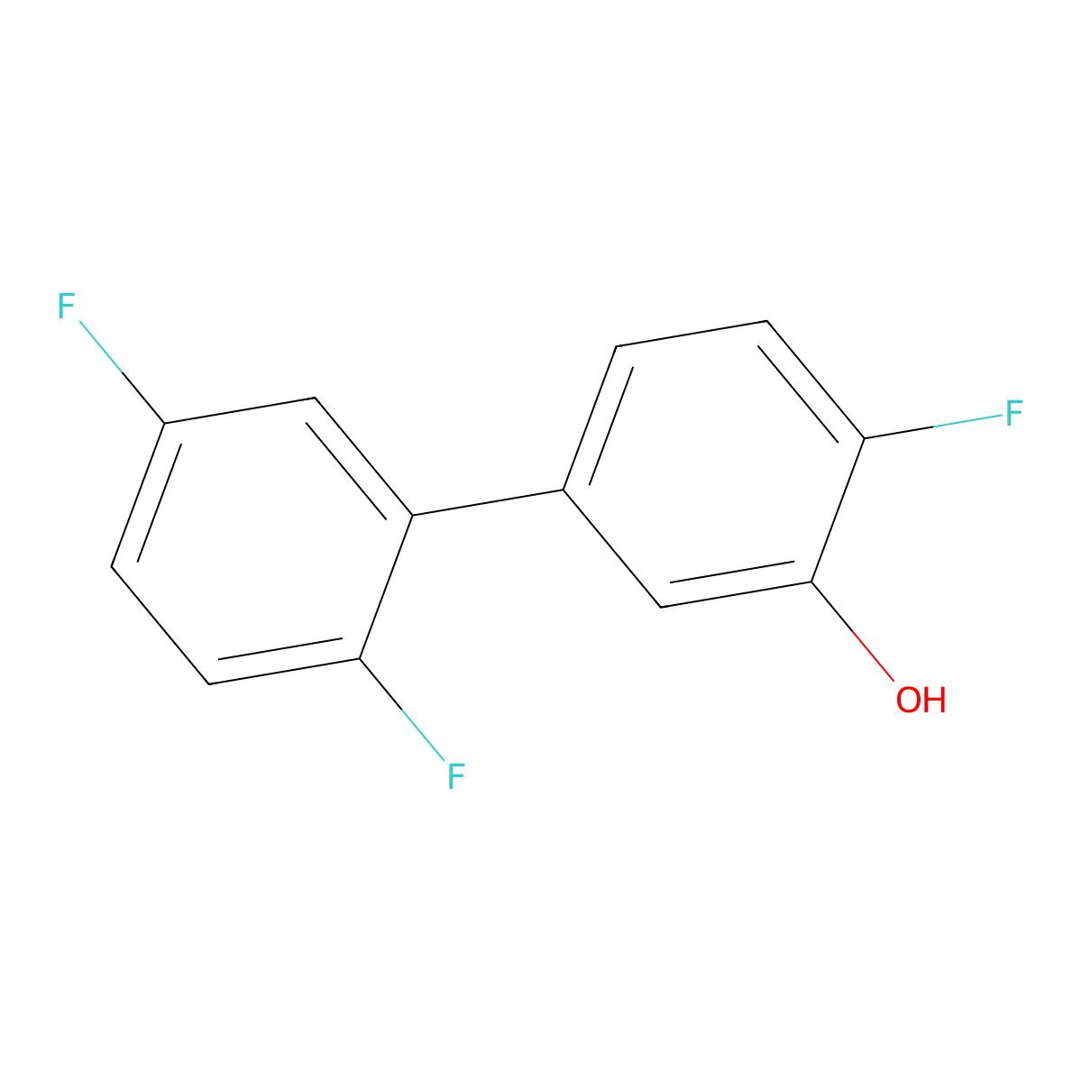 5-(2,5-Difluorophenyl)-2-fluorophenol molecular structure, CAS 1261918-09-5