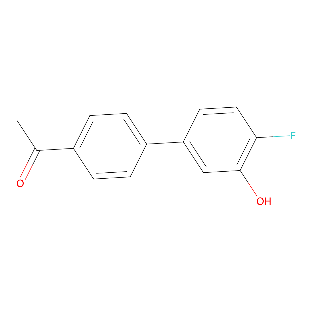 5-(4-Acetylphenyl)-2-fluorophenol molecular structure, CAS 1261918-11-9