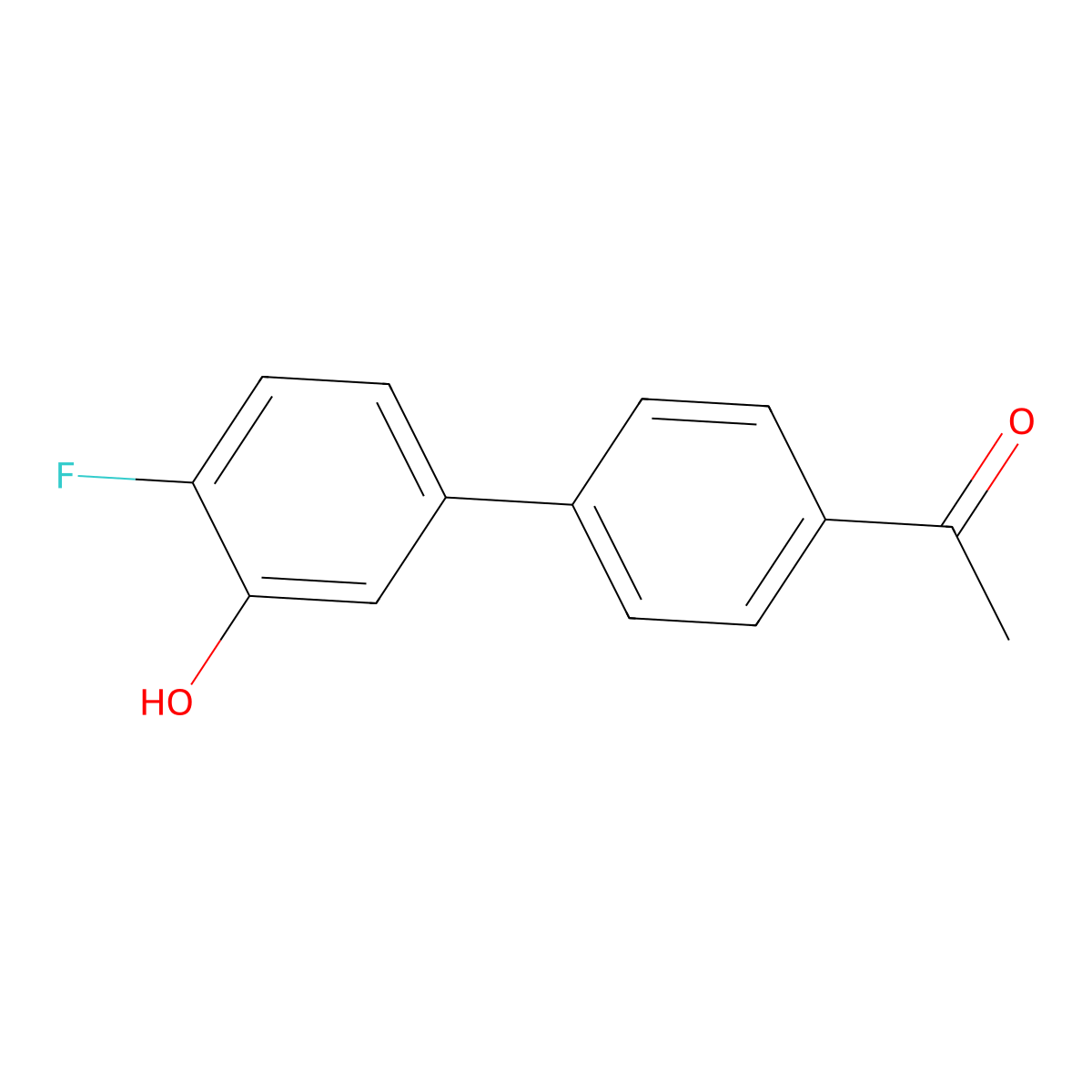 5-(4-Acetylphenyl)-2-fluorophenol molecular structure, CAS 1261918-11-9