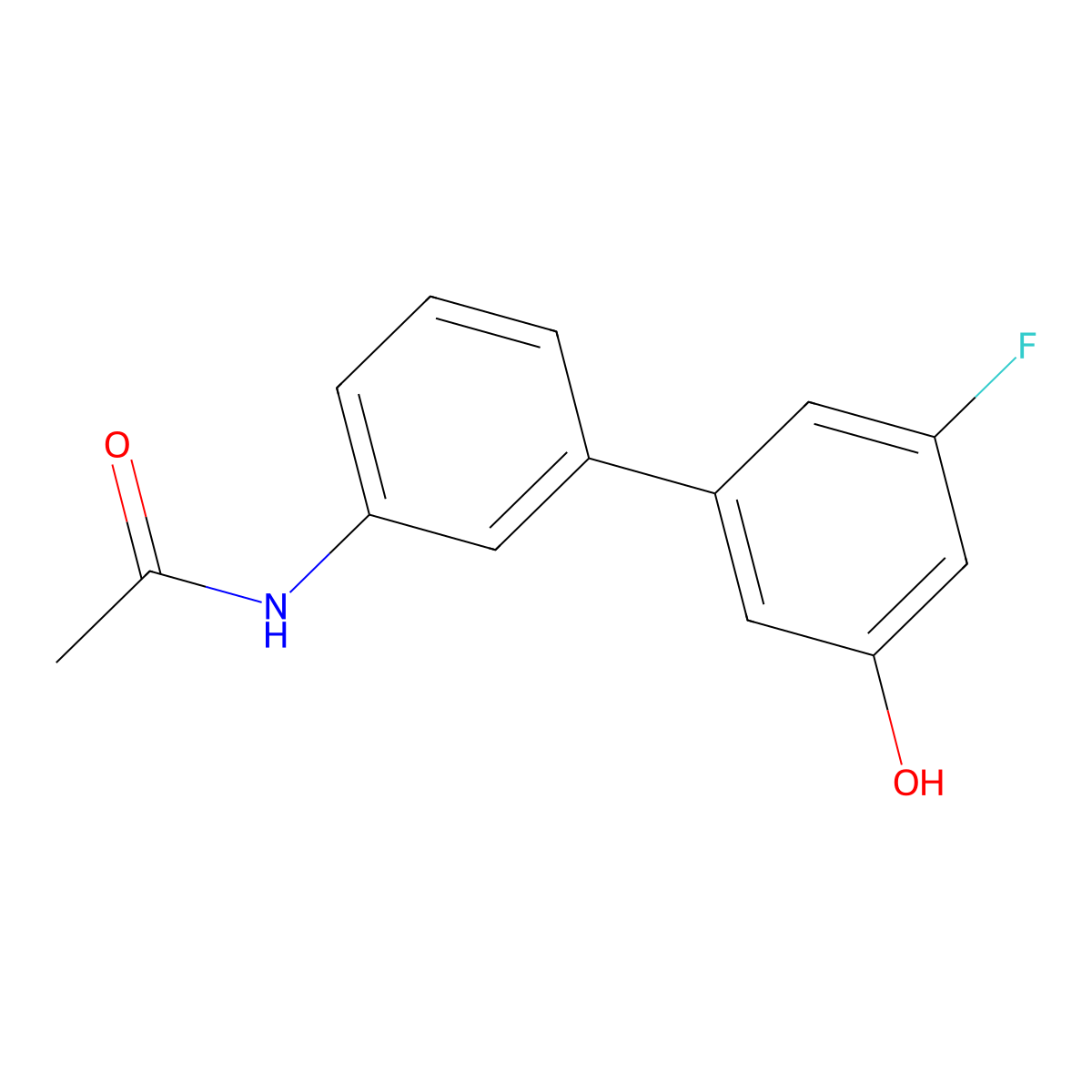 5-(3-Acetylaminophenyl)-3-fluorophenol molecular structure, CAS 1261918-36-8