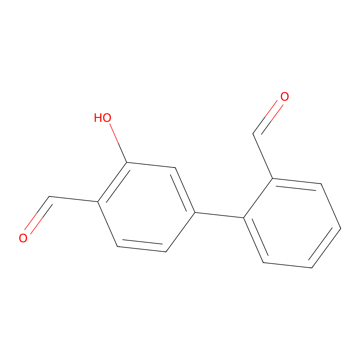 5-(2-Formylphenyl)-2-formylphenol molecular structure, CAS 1261918-67-5