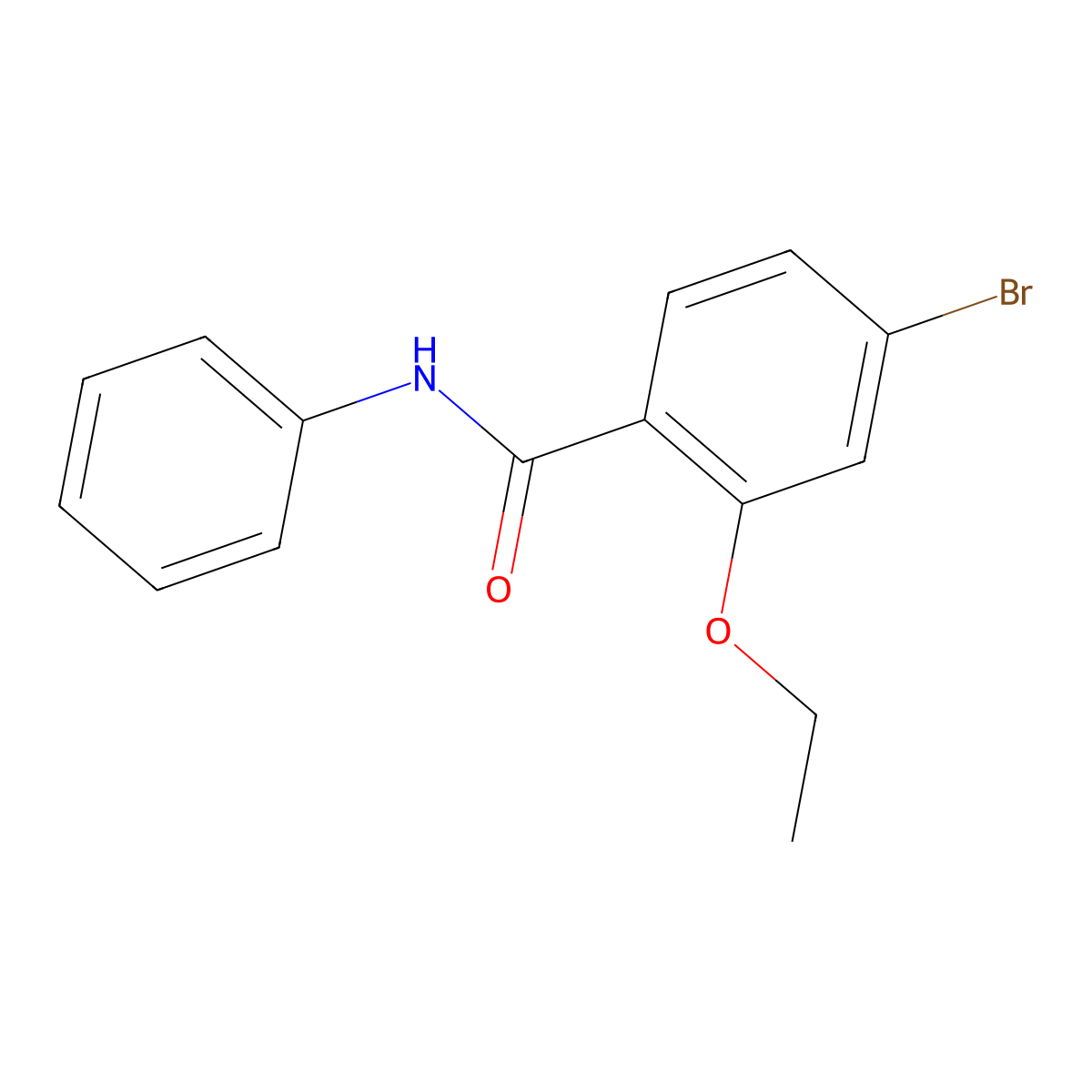 4-Bromo-2-ethoxy-N-phenylbenzamide molecular structure, CAS 1261918-68-6