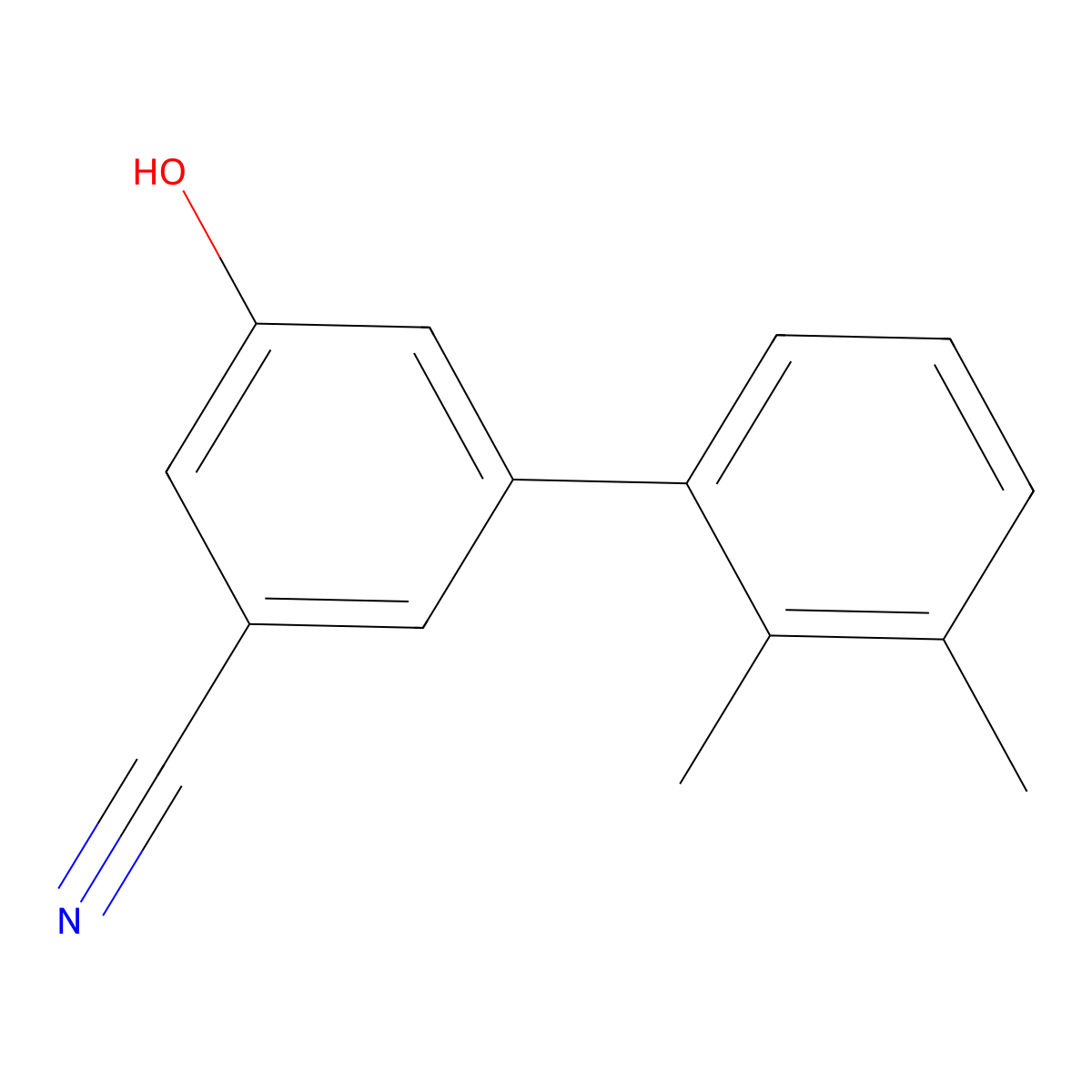 3-Cyano-5-(2,3-dimethylphenyl)phenol molecular structure, CAS 1261918-87-9