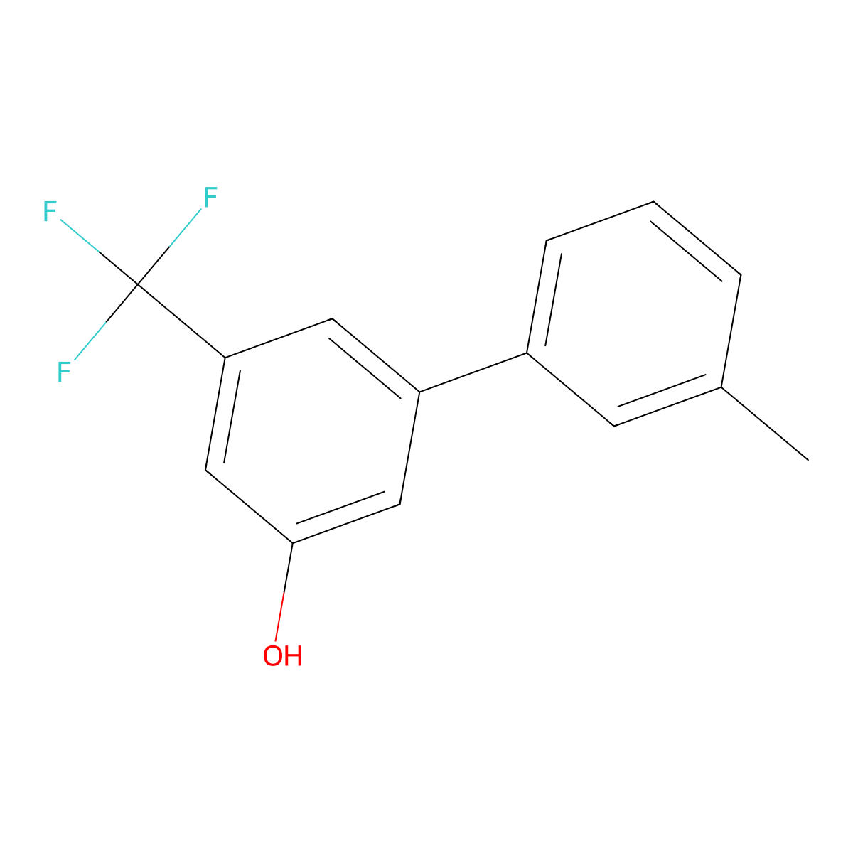 5-(3-Methylphenyl)-3-trifluoromethylphenol molecular structure, CAS 1261919-52-1
