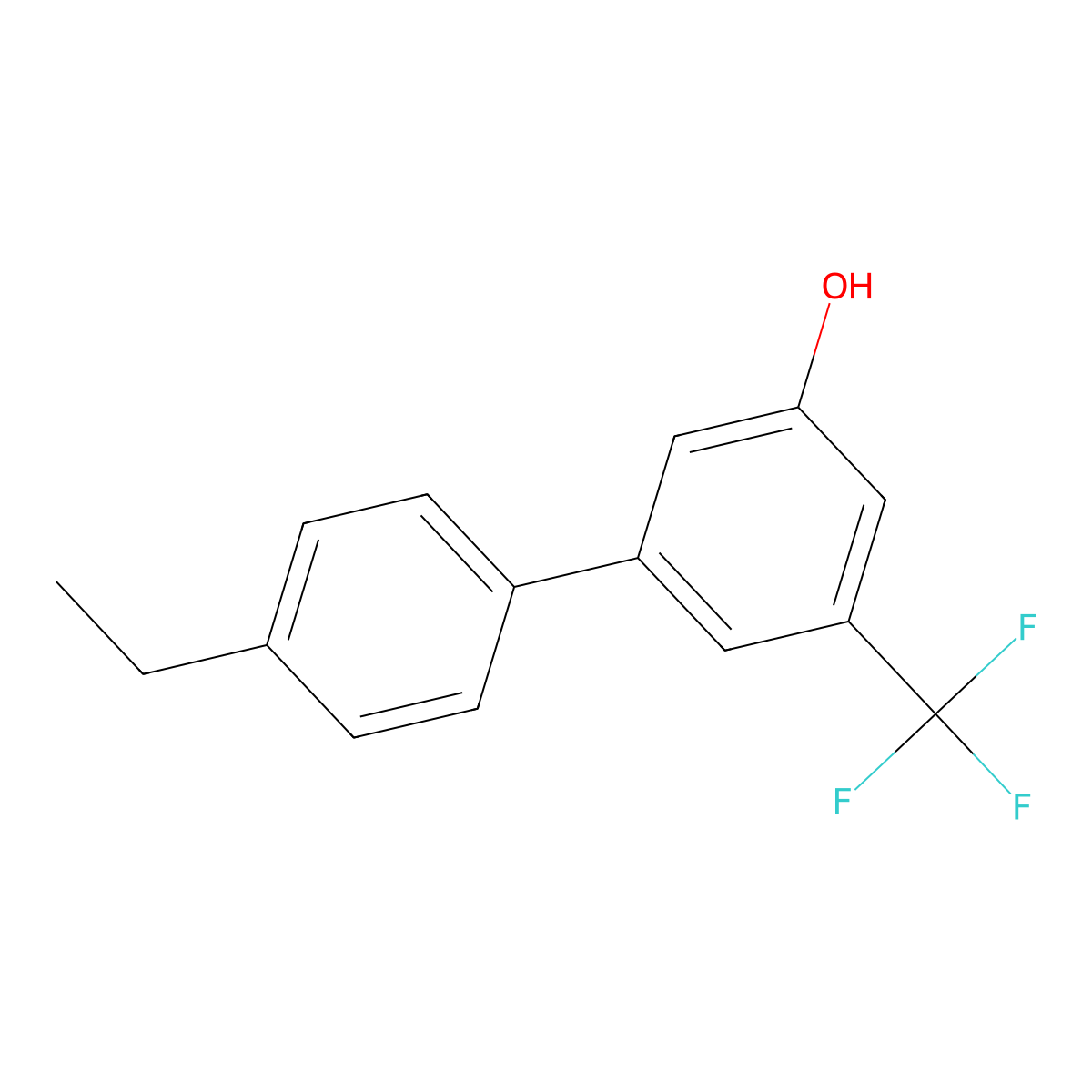 5-(4-Ethylphenyl)-3-trifluoromethylphenol molecular structure, CAS 1261919-79-2