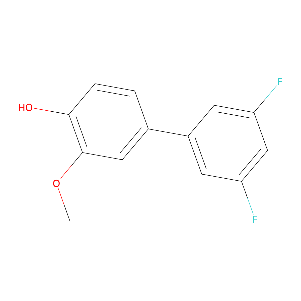 4-(3,5-Difluorophenyl)-2-methoxyphenol molecular structure, CAS 1261919-80-5