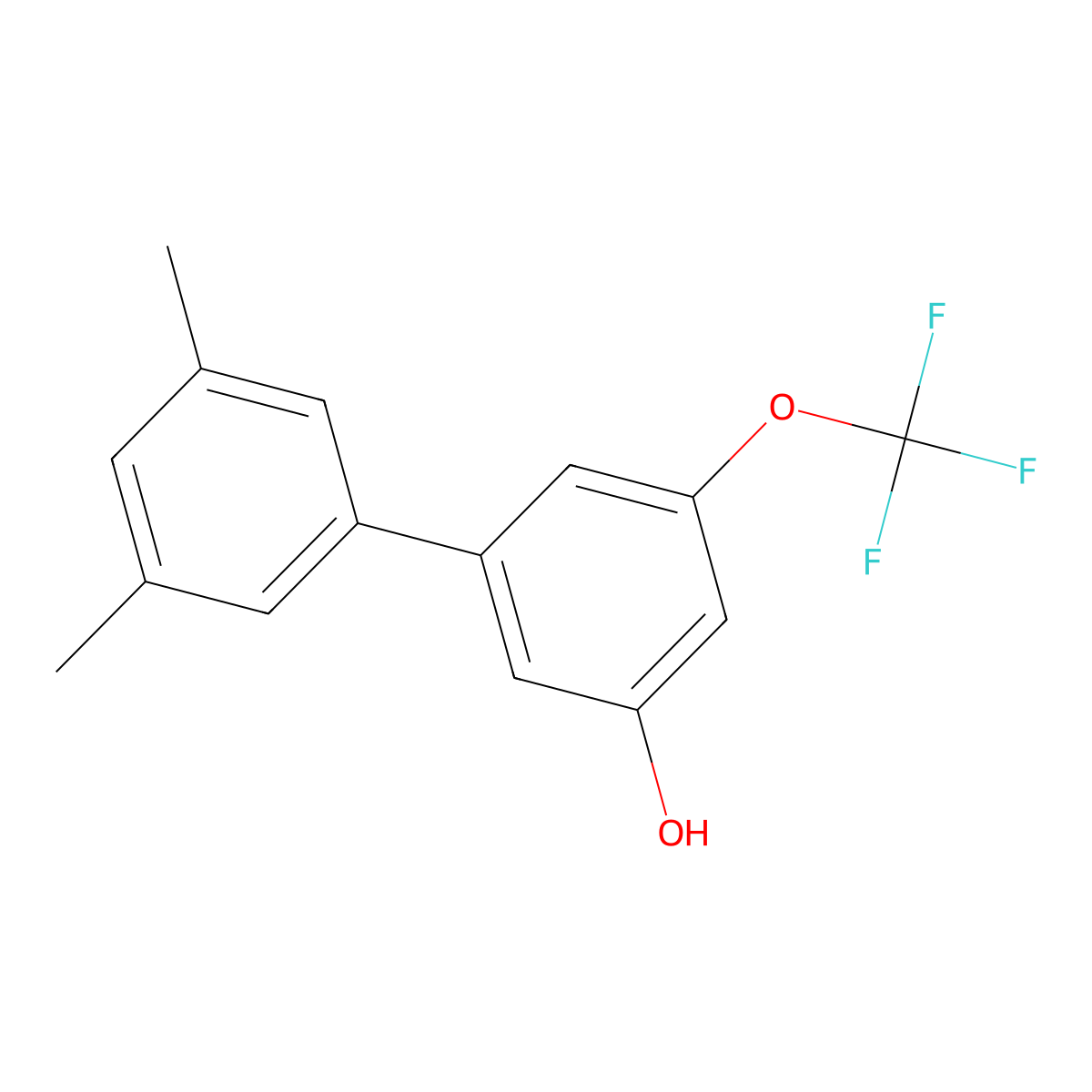 5-(3,5-Dimethylphenyl)-3-trifluoromethoxyphenol molecular structure, CAS 1261919-88-3