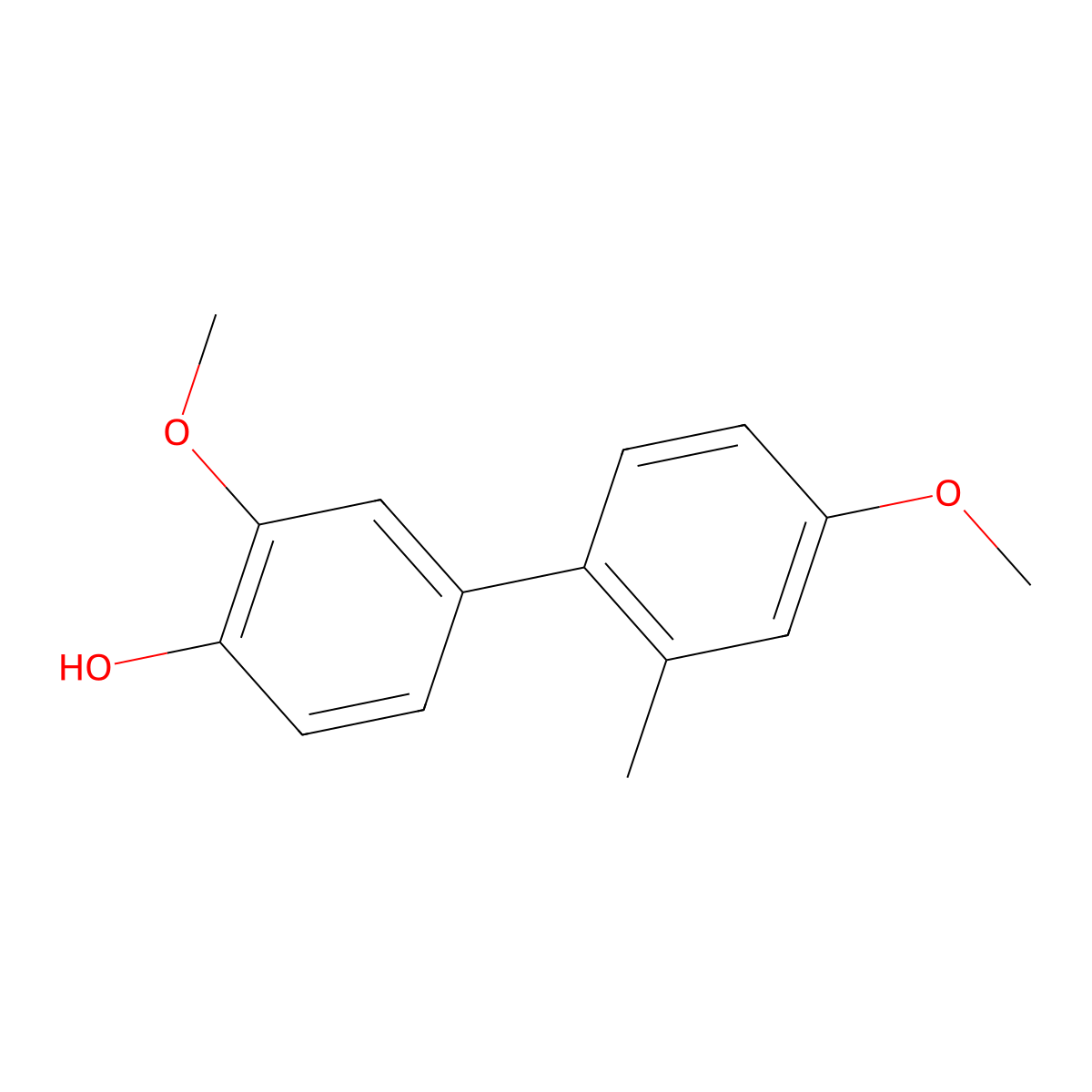 4-(4-Methoxy-2-methylphenyl)-2-methoxyphenol molecular structure, CAS 1261920-00-6