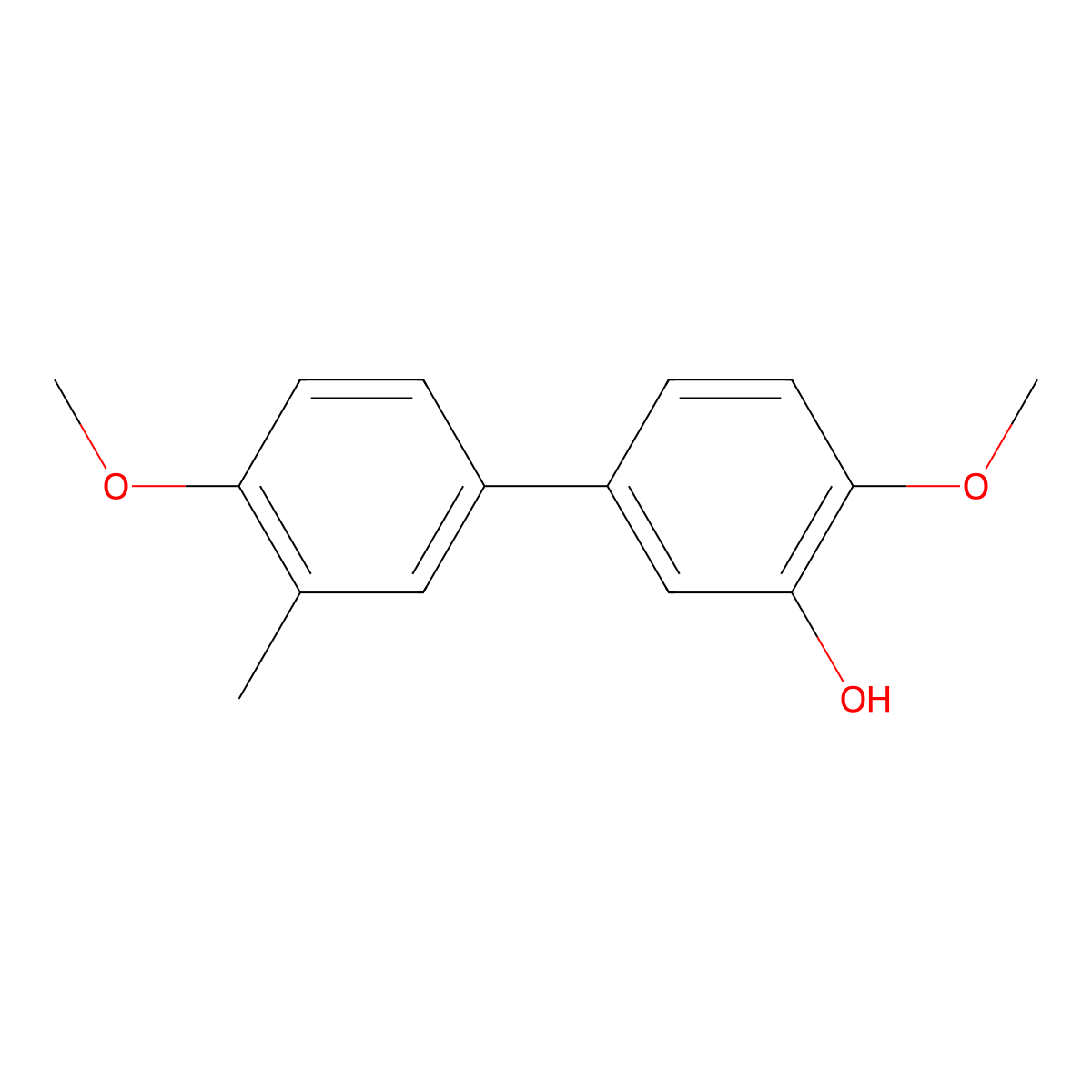 5-(4-Methoxy-3-methylphenyl)-2-methoxyphenol molecular structure, CAS 1261920-09-5