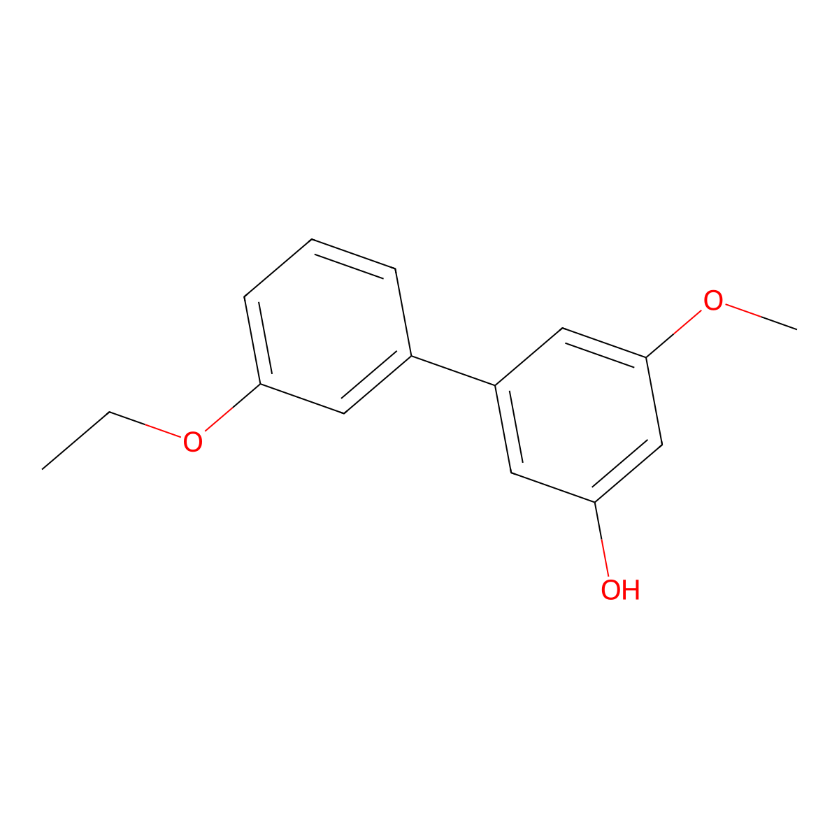 3'-Ethoxy-5-methoxy[1,1'-biphenyl]-3-ol molecular structure, CAS 1261920-18-6