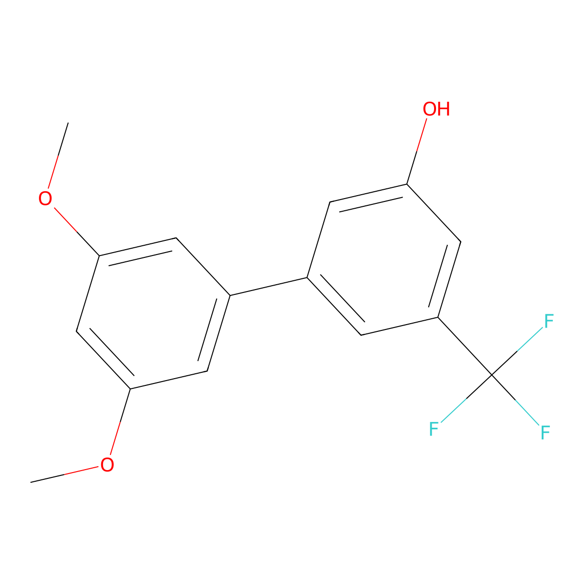 5-(3,5-Dimethoxyphenyl)-3-trifluoromethylphenol molecular structure, CAS 1261921-20-3