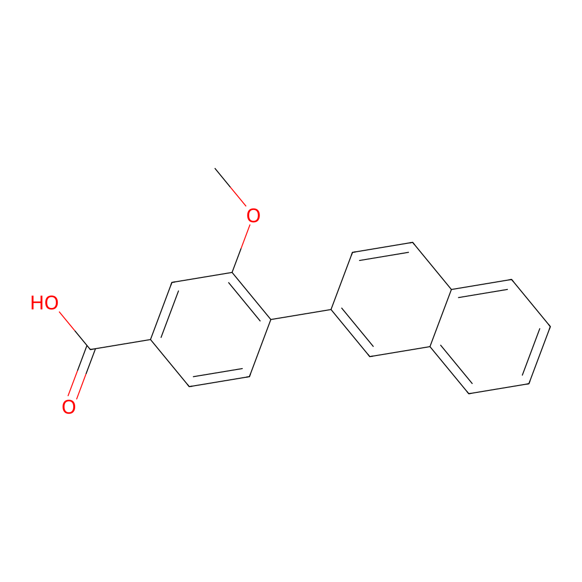 3-Methoxy-4-(naphthalen-2-YL)benzoic acid molecular structure, CAS 1261921-24-7