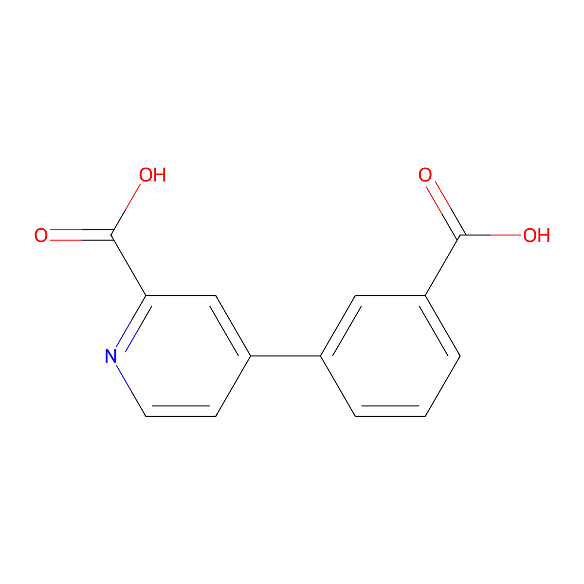 4-(3-Carboxyphenyl)picolinic acid molecular structure, CAS 1261921-40-7