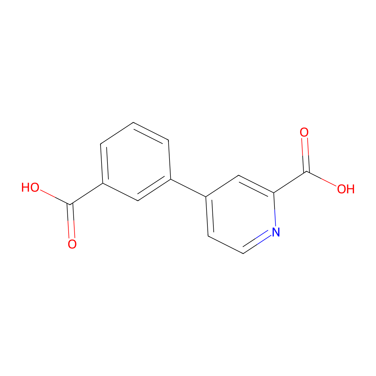 4-(3-Carboxyphenyl)picolinic acid molecular structure, CAS 1261921-40-7