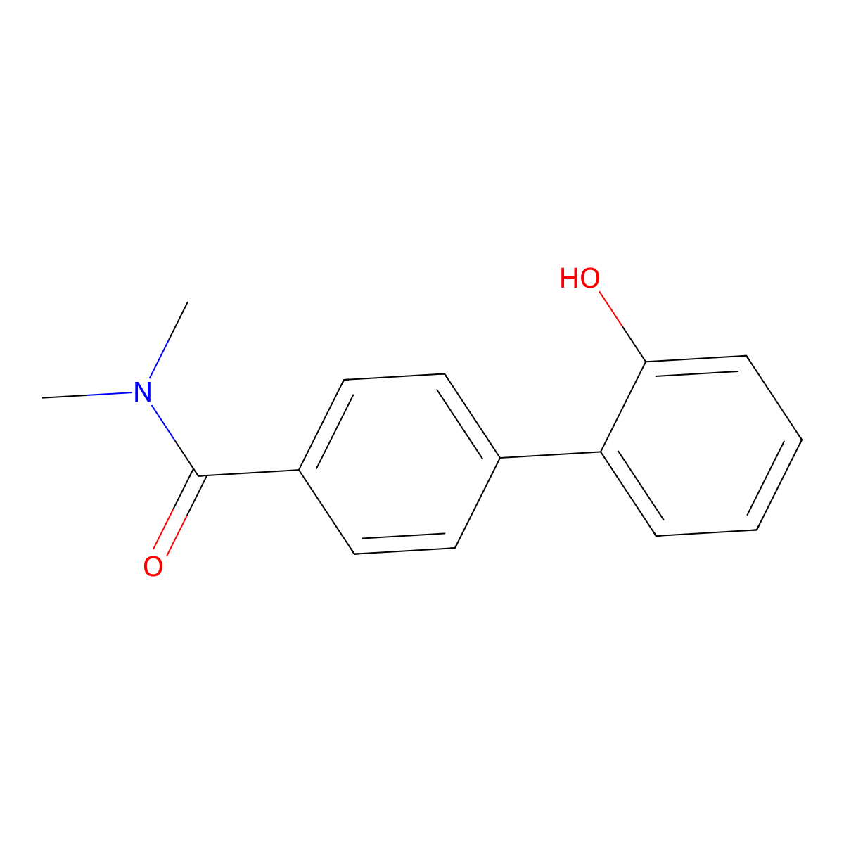 2'-Hydroxy-N,N-dimethyl[1,1'-biphenyl]-4-carboxamide molecular structure, CAS 1261921-61-2