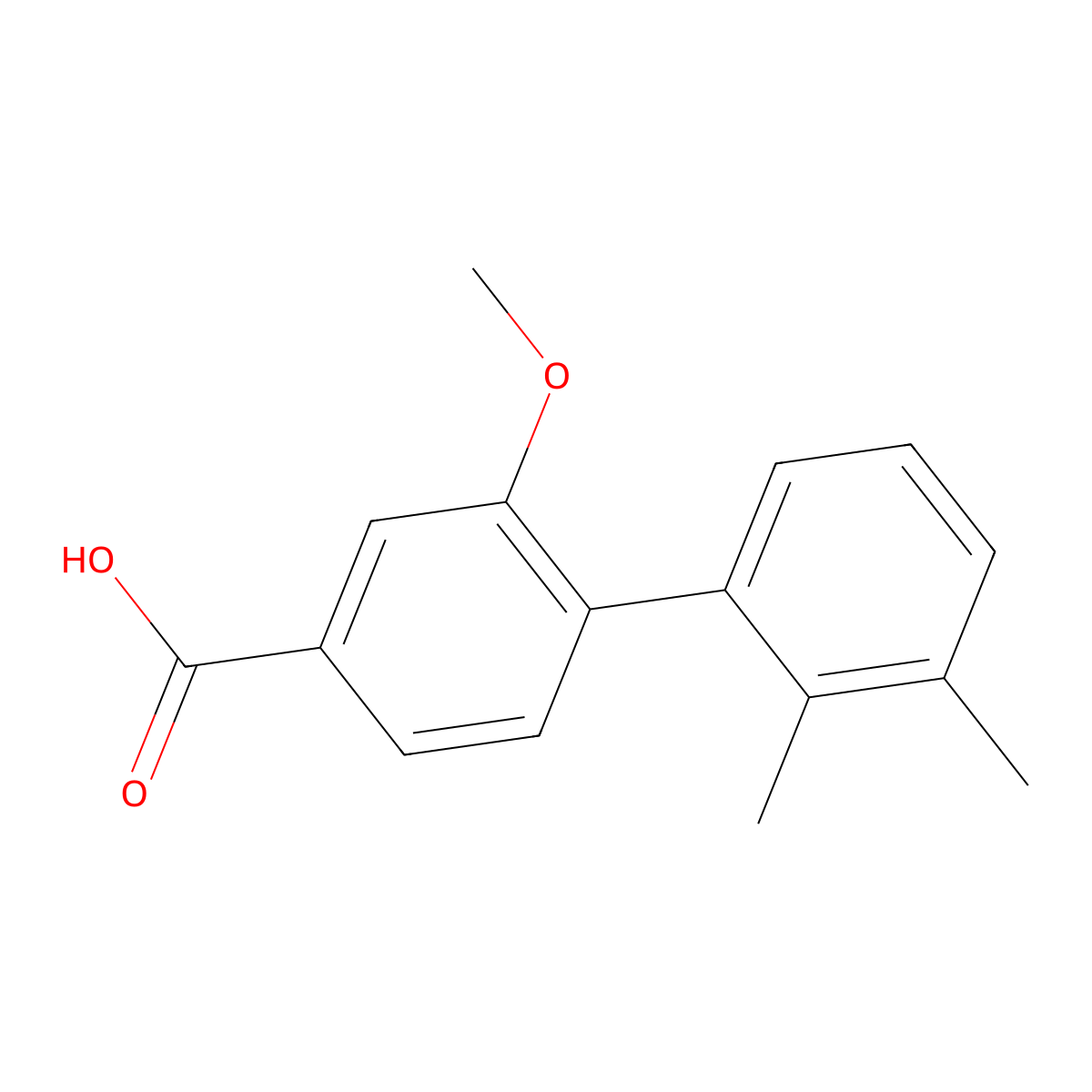 4-(2,3-Dimethylphenyl)-3-methoxybenzoic acid molecular structure, CAS 1261921-86-1