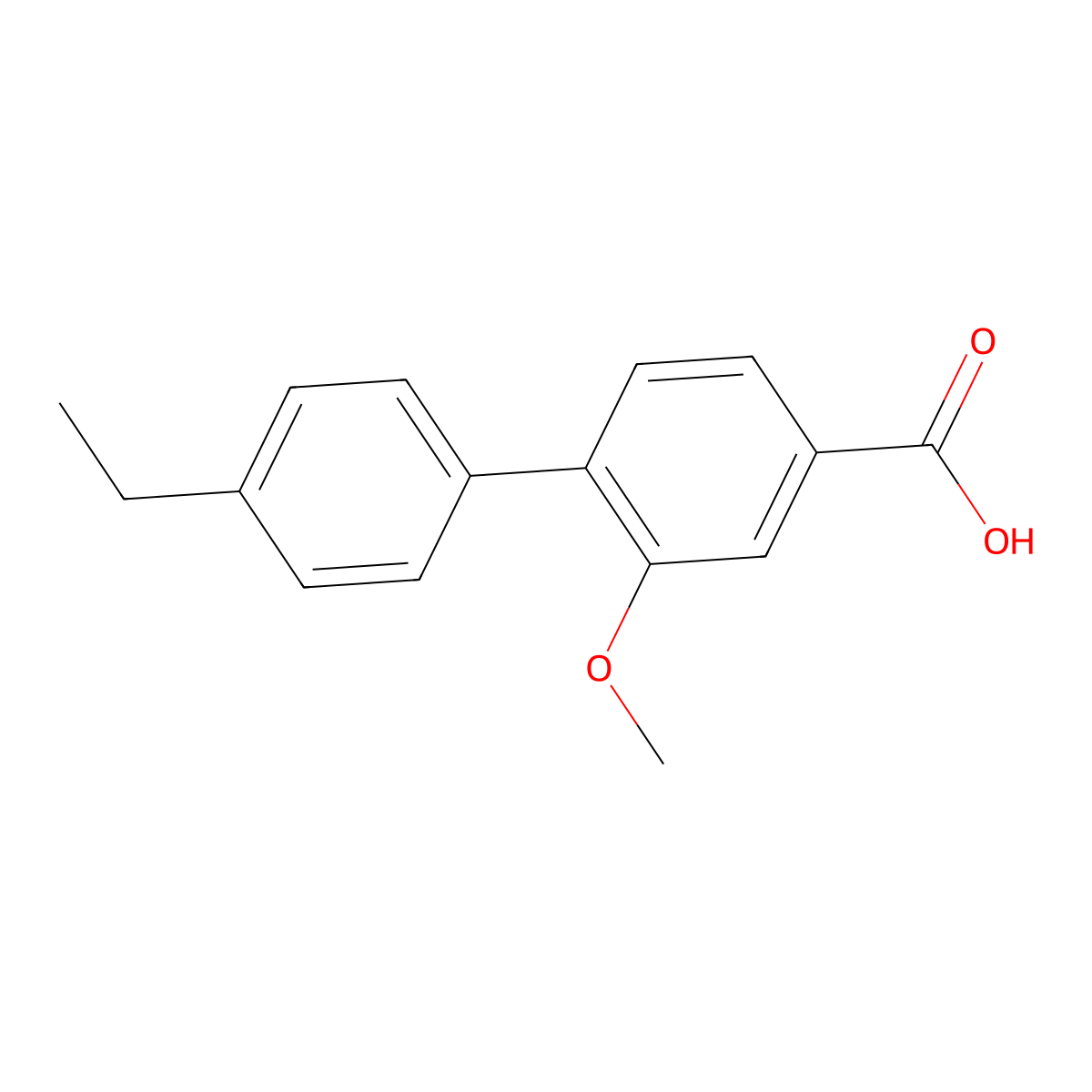 4-(4-Ethylphenyl)-3-methoxybenzoic acid molecular structure, CAS 1261922-16-0