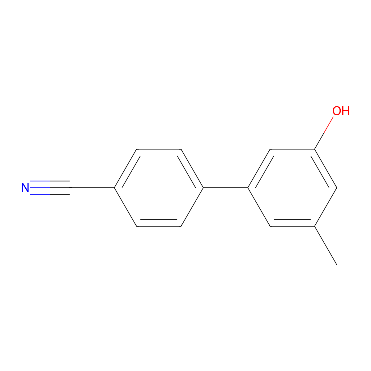 5-(4-Cyanophenyl)-3-methylphenol molecular structure, CAS 1261922-33-1