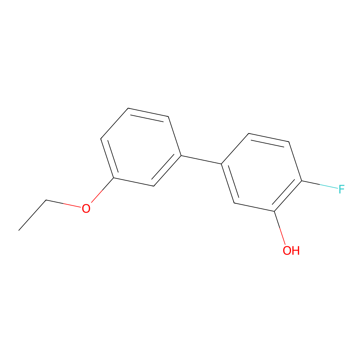 5-(3-Ethoxyphenyl)-2-fluorophenol molecular structure, CAS 1261923-53-8