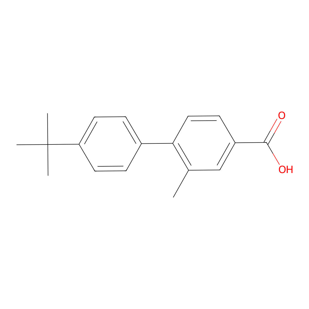 3-Methyl-4-(4-T-butylphenyl)benzoic acid molecular structure, CAS 1261923-72-1