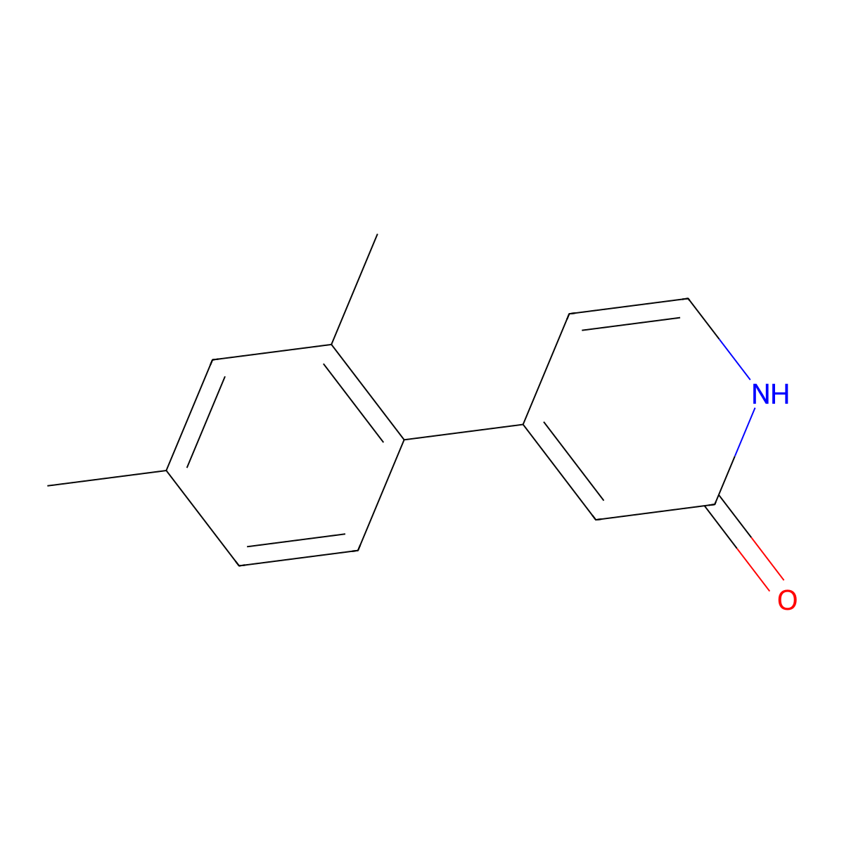 4-(2,4-Dimethylphenyl)pyridin-2(1H)-one molecular structure, CAS 1261924-09-7