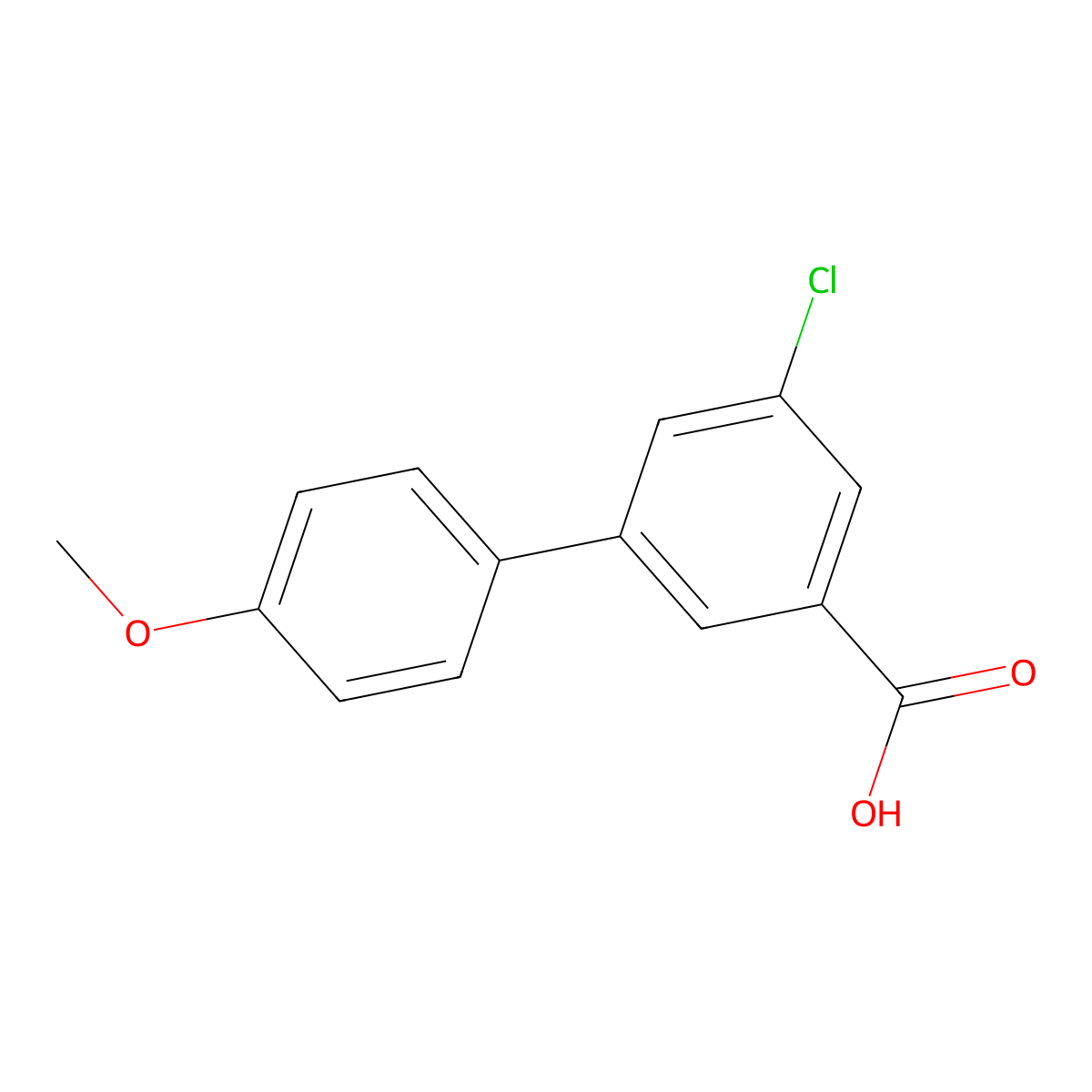 5-Chloro-3-(4-methoxyphenyl)benzoic acid molecular structure, CAS 1261924-46-2