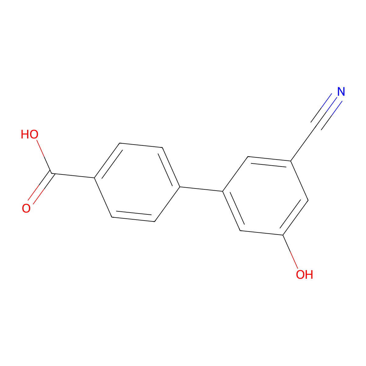 5-(4-Carboxyphenyl)-3-cyanophenol molecular structure, CAS 1261924-57-5