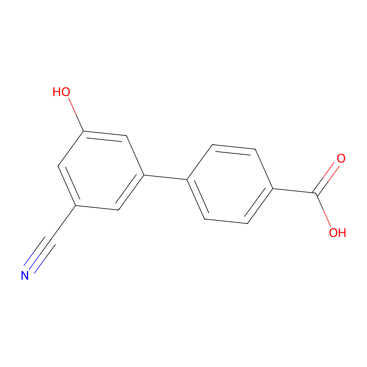 5-(4-Carboxyphenyl)-3-cyanophenol molecular structure, CAS 1261924-57-5