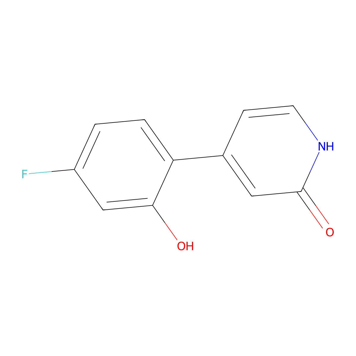 4-(4-Fluoro-2-hydroxyphenyl)pyridin-2(1H)-one molecular structure, CAS 1261924-59-7
