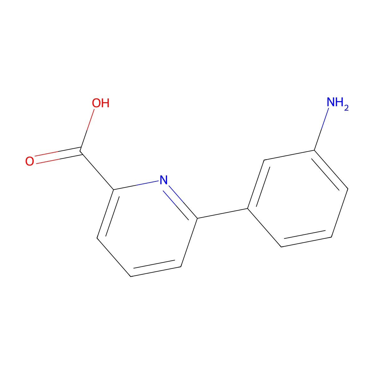 6-(3-Aminophenyl)picolinic acid molecular structure, CAS 1261925-21-6
