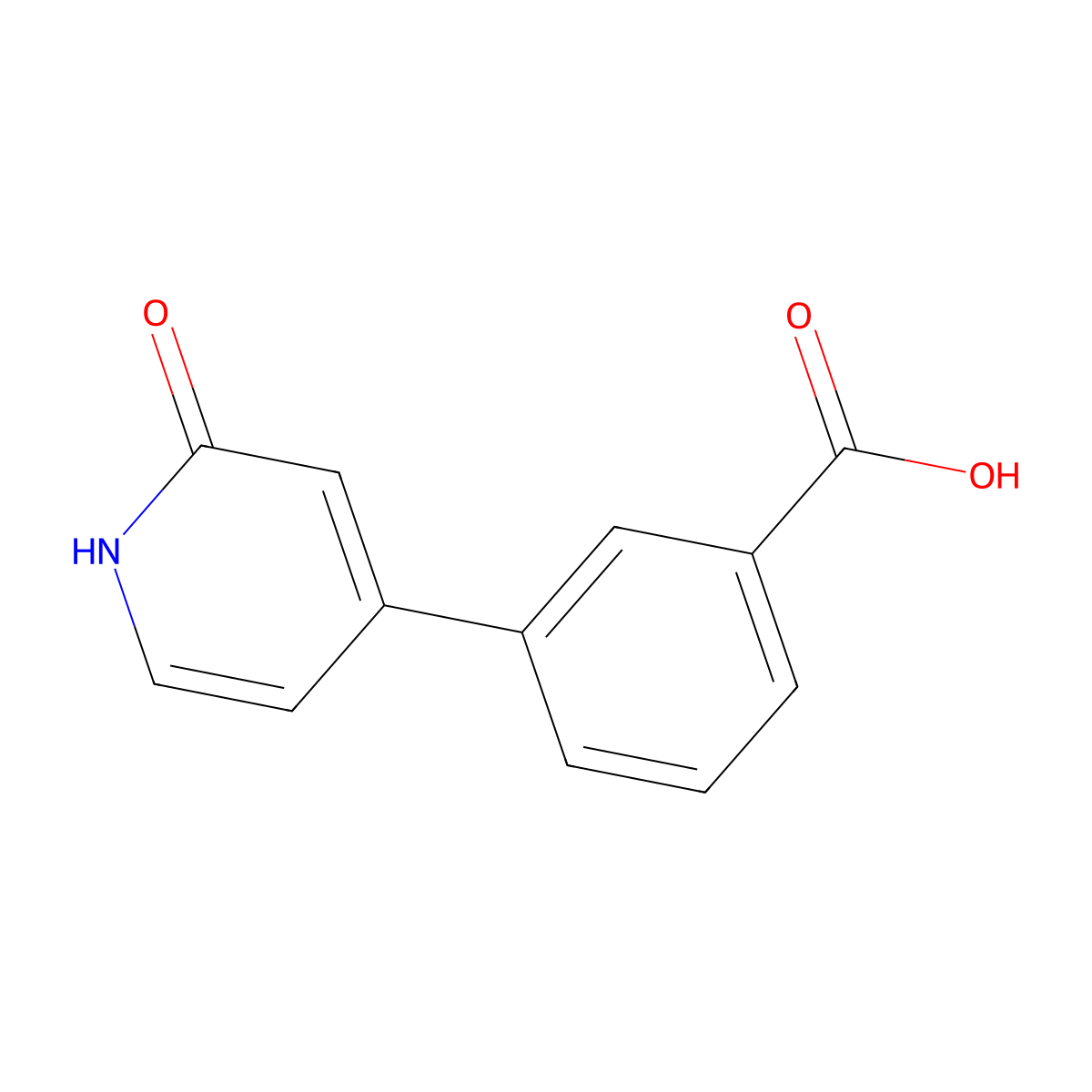 4-(3-Carboxyphenyl)-2-hydroxypyridine molecular structure, CAS 1261925-28-3